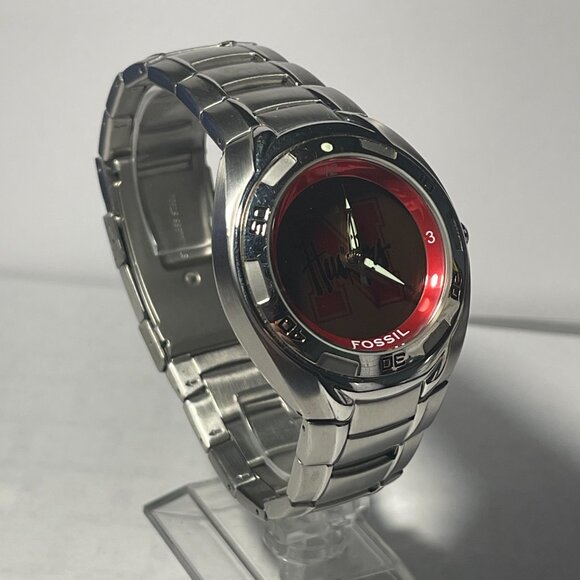 Nebraska Cornhuskers NCAA Stainless-Steel Kaleido Watch by Fossil NEW - Picture 6 of 10